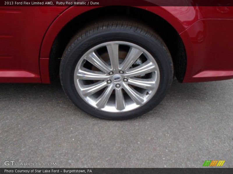 Ruby Red Metallic / Dune 2013 Ford Flex Limited AWD
