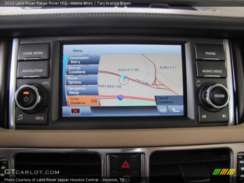 Alaska White / Tan/Arabica Brown 2010 Land Rover Range Rover HSE