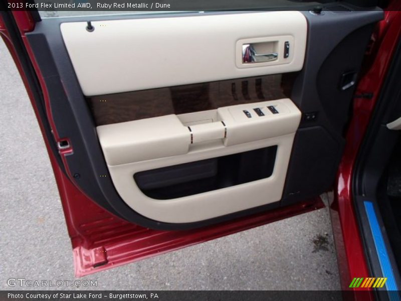 Ruby Red Metallic / Dune 2013 Ford Flex Limited AWD