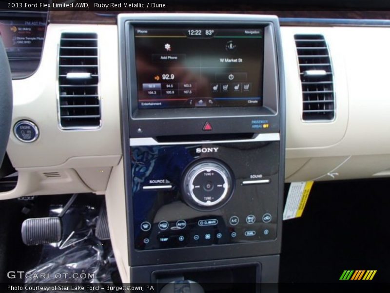 Ruby Red Metallic / Dune 2013 Ford Flex Limited AWD