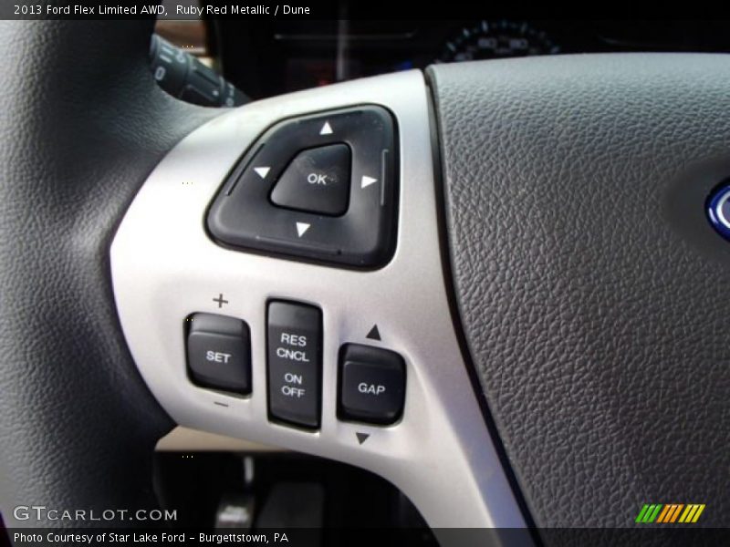 Ruby Red Metallic / Dune 2013 Ford Flex Limited AWD