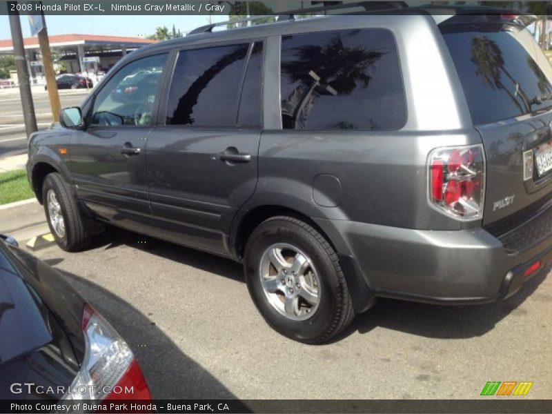 Nimbus Gray Metallic / Gray 2008 Honda Pilot EX-L