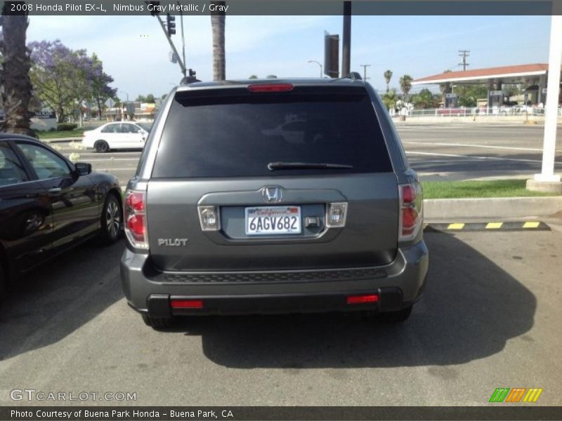 Nimbus Gray Metallic / Gray 2008 Honda Pilot EX-L