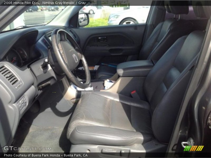 Nimbus Gray Metallic / Gray 2008 Honda Pilot EX-L