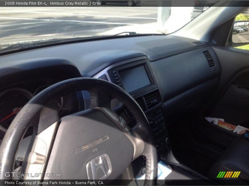 Nimbus Gray Metallic / Gray 2008 Honda Pilot EX-L