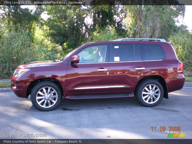 Noble Spinel Red Mica / Cashmere 2009 Lexus LX 570