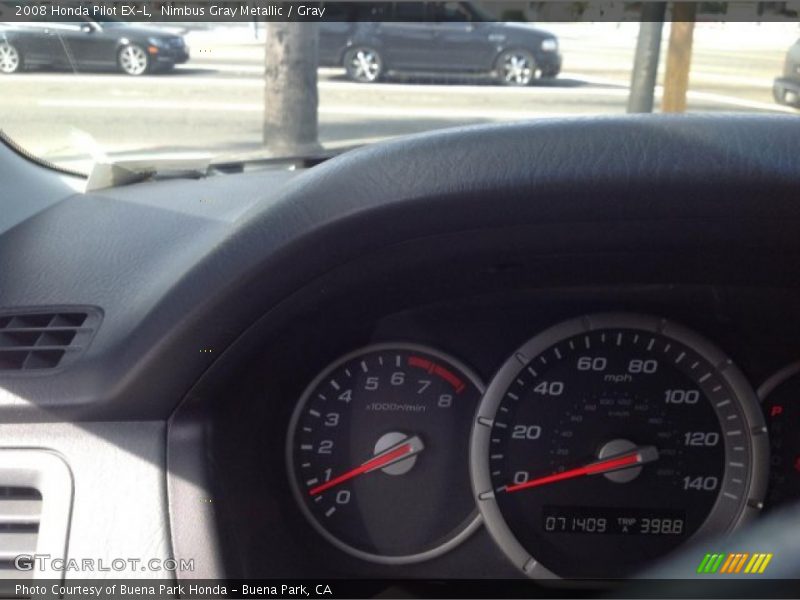 Nimbus Gray Metallic / Gray 2008 Honda Pilot EX-L