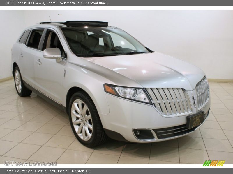 Ingot Silver Metallic / Charcoal Black 2010 Lincoln MKT AWD