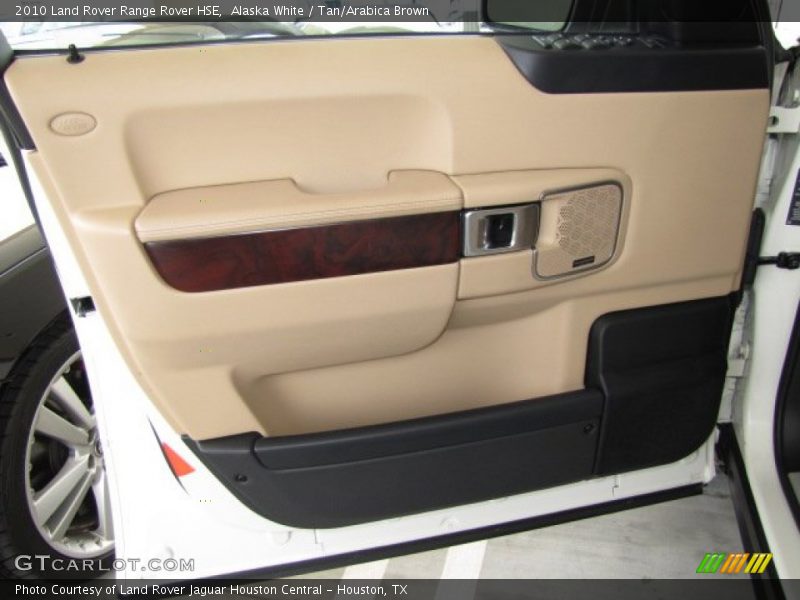 Alaska White / Tan/Arabica Brown 2010 Land Rover Range Rover HSE