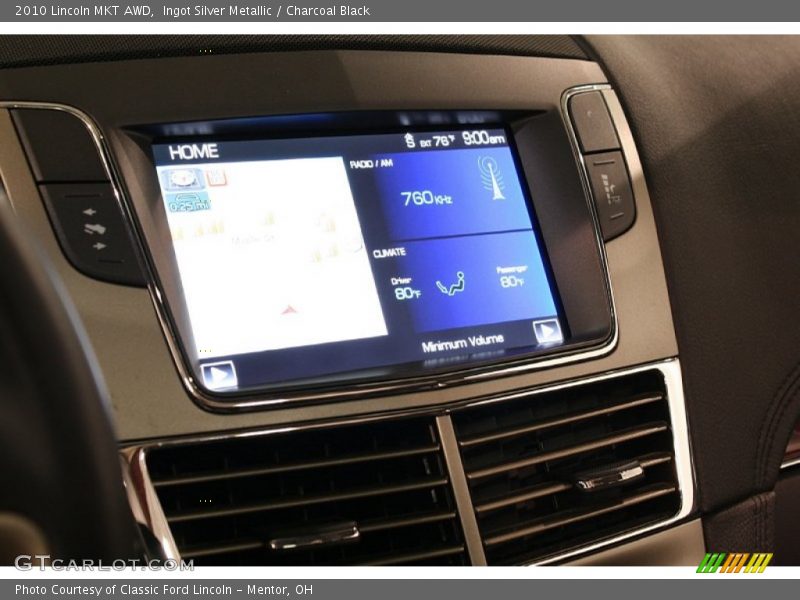 Ingot Silver Metallic / Charcoal Black 2010 Lincoln MKT AWD