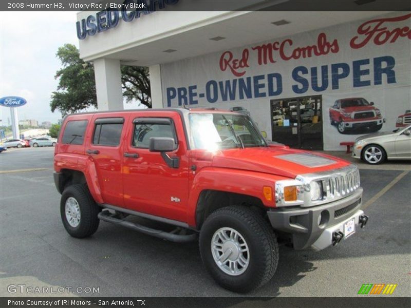 Victory Red / Ebony Black 2008 Hummer H3