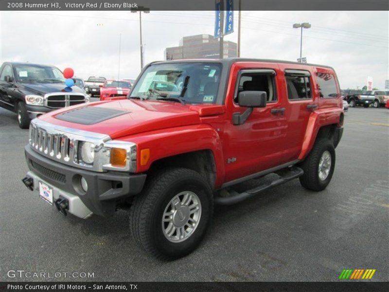Victory Red / Ebony Black 2008 Hummer H3