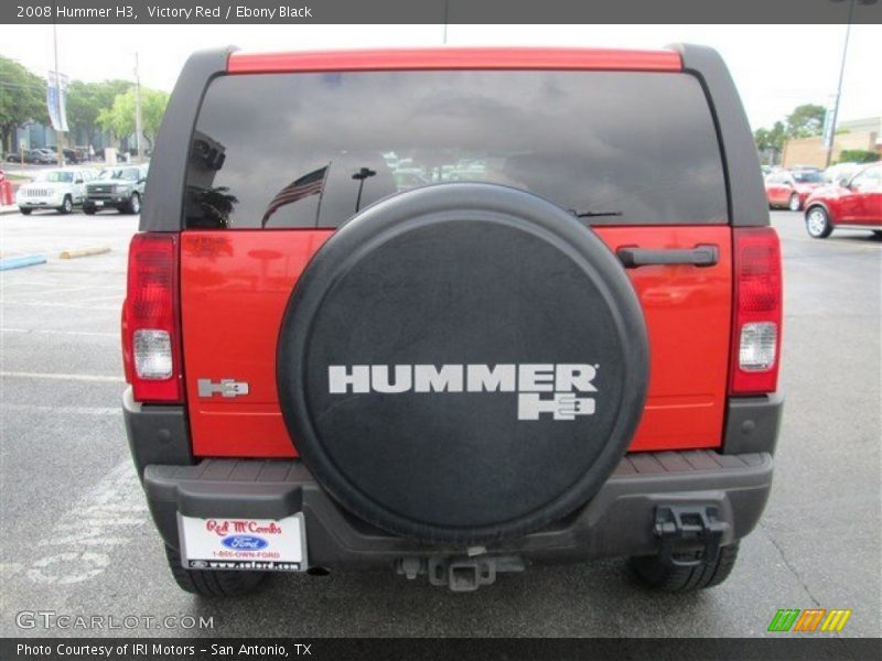 Victory Red / Ebony Black 2008 Hummer H3