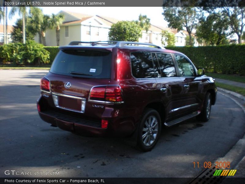 Noble Spinel Red Mica / Cashmere 2009 Lexus LX 570