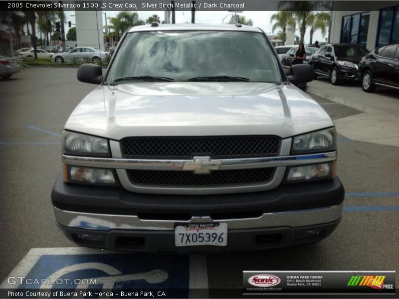Silver Birch Metallic / Dark Charcoal 2005 Chevrolet Silverado 1500 LS Crew Cab