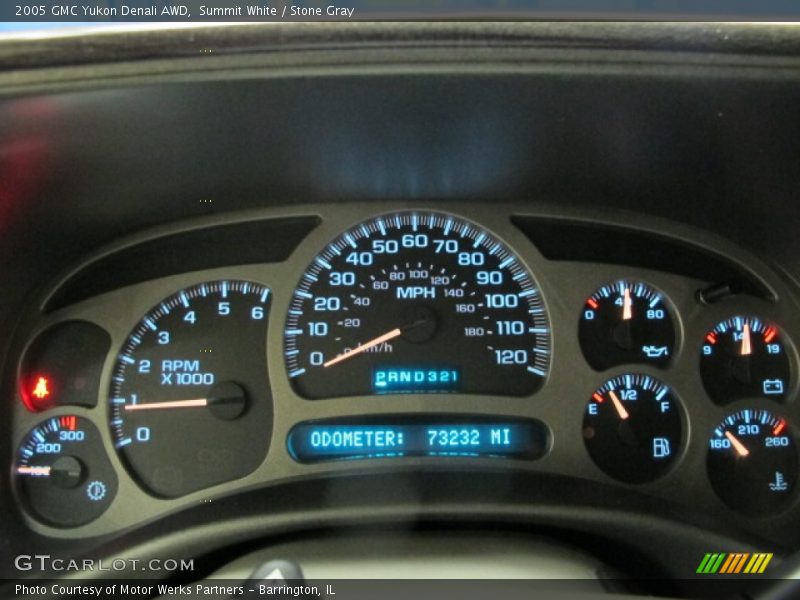 Summit White / Stone Gray 2005 GMC Yukon Denali AWD