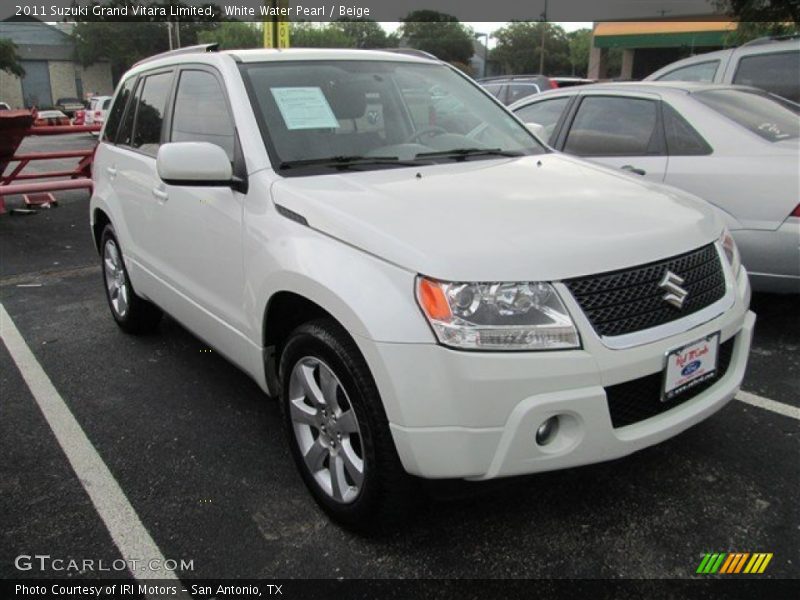 White Water Pearl / Beige 2011 Suzuki Grand Vitara Limited