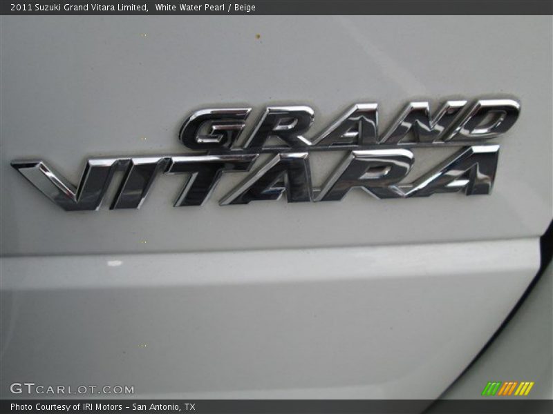 White Water Pearl / Beige 2011 Suzuki Grand Vitara Limited