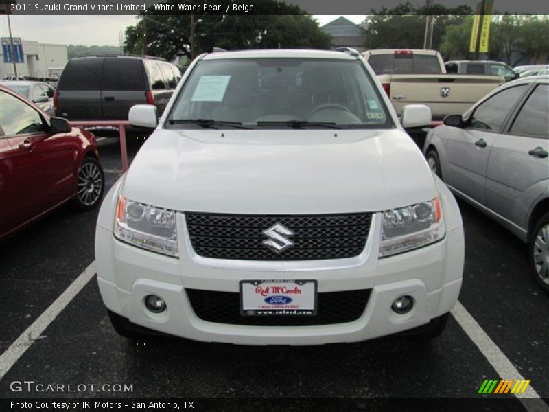 White Water Pearl / Beige 2011 Suzuki Grand Vitara Limited