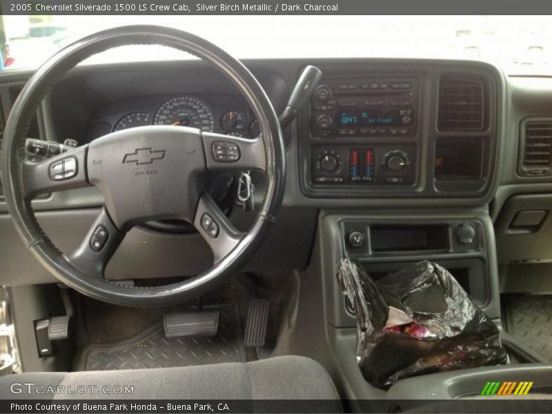 Silver Birch Metallic / Dark Charcoal 2005 Chevrolet Silverado 1500 LS Crew Cab