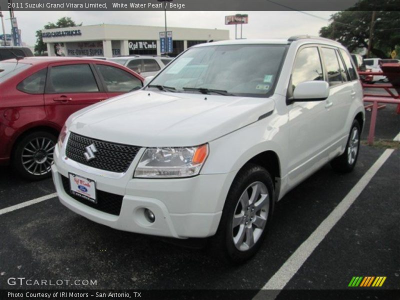 White Water Pearl / Beige 2011 Suzuki Grand Vitara Limited