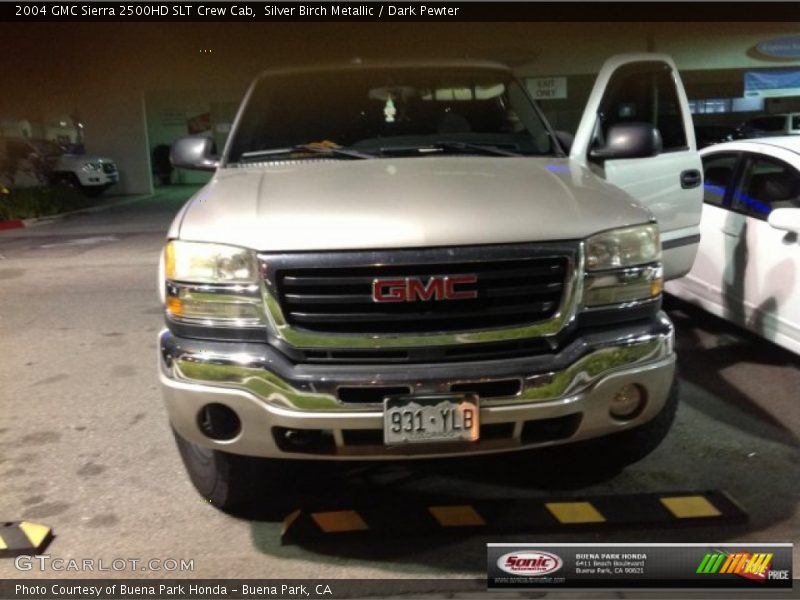 Silver Birch Metallic / Dark Pewter 2004 GMC Sierra 2500HD SLT Crew Cab
