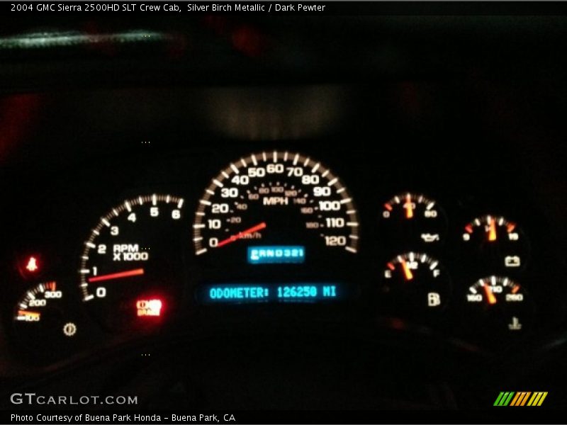 Silver Birch Metallic / Dark Pewter 2004 GMC Sierra 2500HD SLT Crew Cab