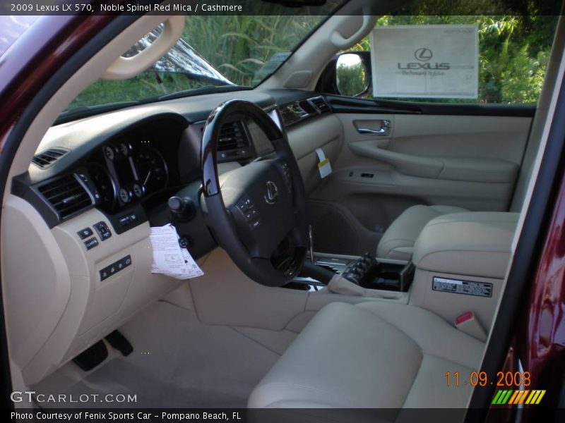 Noble Spinel Red Mica / Cashmere 2009 Lexus LX 570