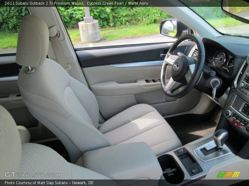 Cypress Green Pearl / Warm Ivory 2011 Subaru Outback 2.5i Premium Wagon