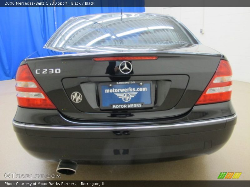 Black / Black 2006 Mercedes-Benz C 230 Sport