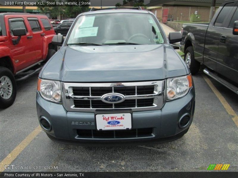 Steel Blue Metallic / Stone 2010 Ford Escape XLS