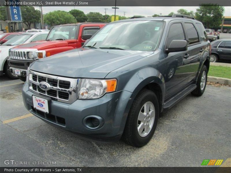 Steel Blue Metallic / Stone 2010 Ford Escape XLS