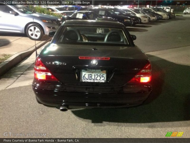 Black / Sienna Beige 2002 Mercedes-Benz SLK 320 Roadster