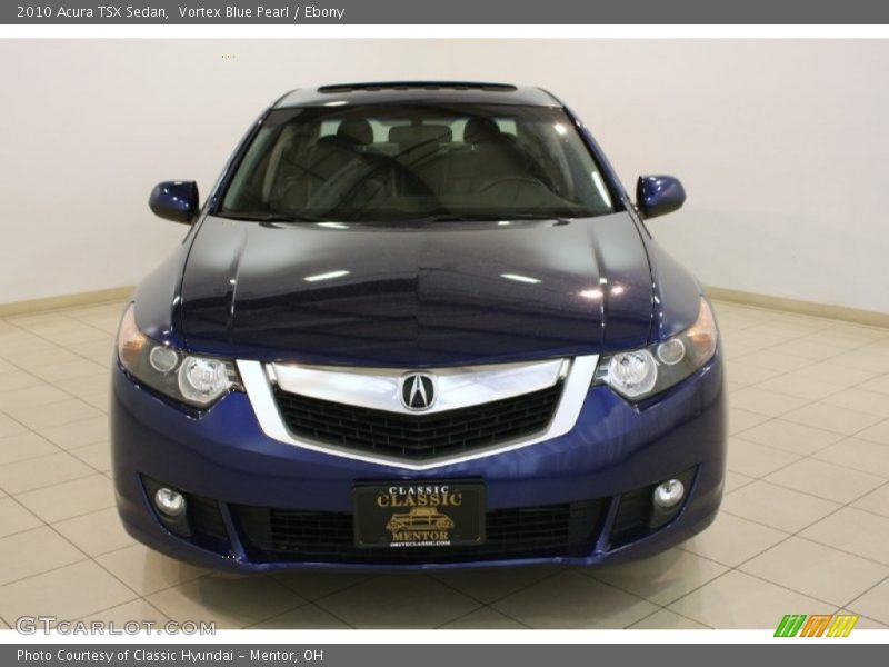 Vortex Blue Pearl / Ebony 2010 Acura TSX Sedan