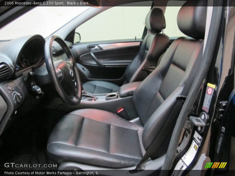 Front Seat of 2006 C 230 Sport