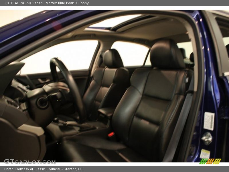 Vortex Blue Pearl / Ebony 2010 Acura TSX Sedan