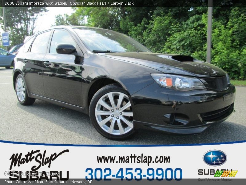 Obsidian Black Pearl / Carbon Black 2008 Subaru Impreza WRX Wagon