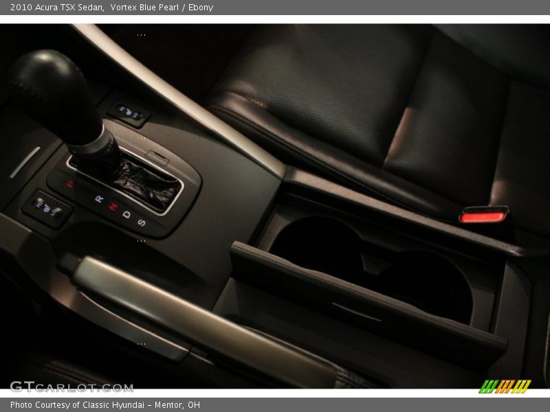 Vortex Blue Pearl / Ebony 2010 Acura TSX Sedan