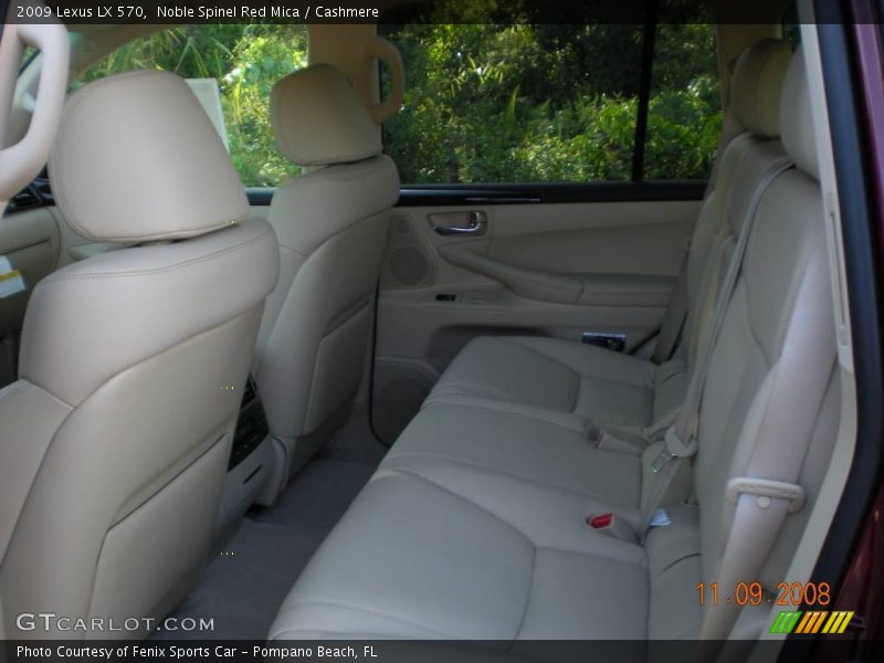 Noble Spinel Red Mica / Cashmere 2009 Lexus LX 570