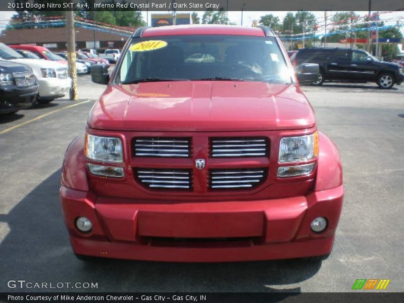 Inferno Red Crystal Pearl / Dark Slate Gray 2011 Dodge Nitro SXT 4x4