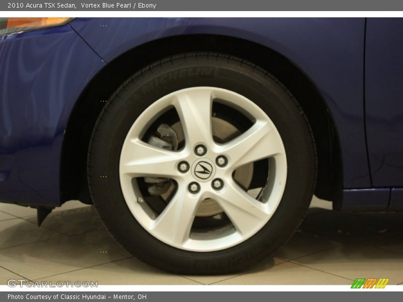 Vortex Blue Pearl / Ebony 2010 Acura TSX Sedan
