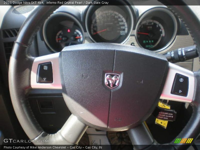 Inferno Red Crystal Pearl / Dark Slate Gray 2011 Dodge Nitro SXT 4x4