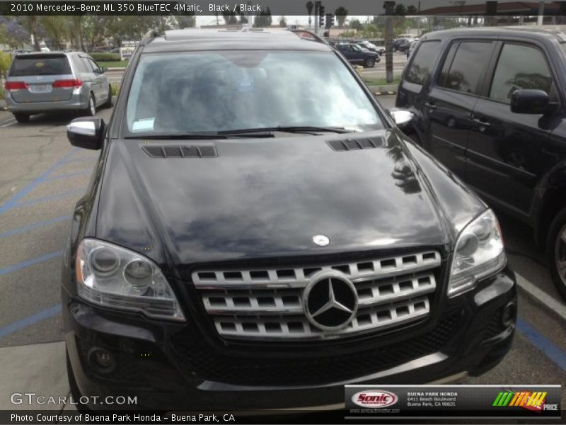 Black / Black 2010 Mercedes-Benz ML 350 BlueTEC 4Matic
