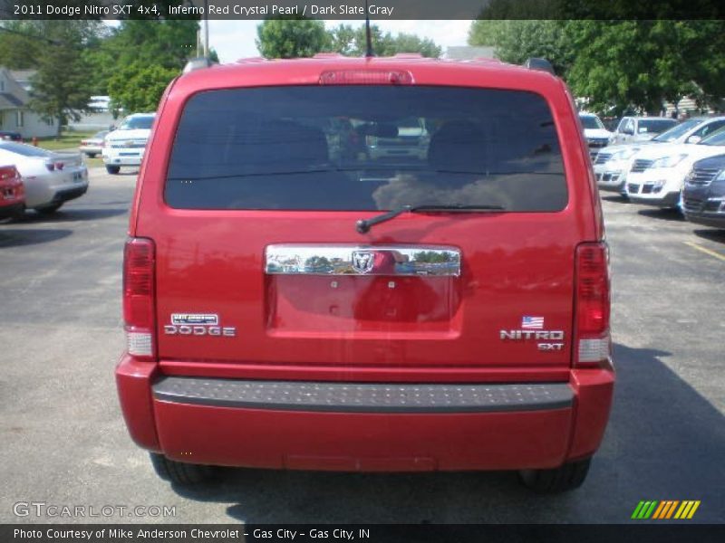 Inferno Red Crystal Pearl / Dark Slate Gray 2011 Dodge Nitro SXT 4x4