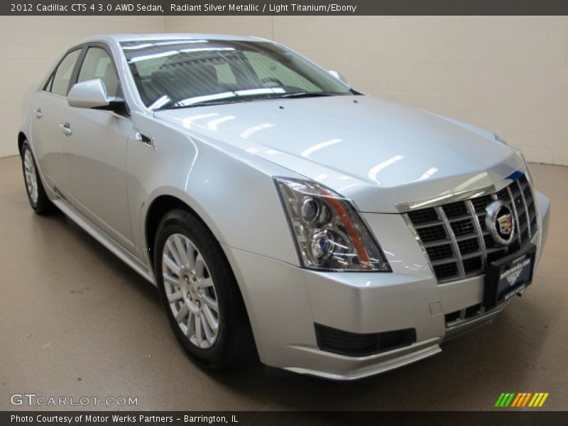 Radiant Silver Metallic / Light Titanium/Ebony 2012 Cadillac CTS 4 3.0 AWD Sedan