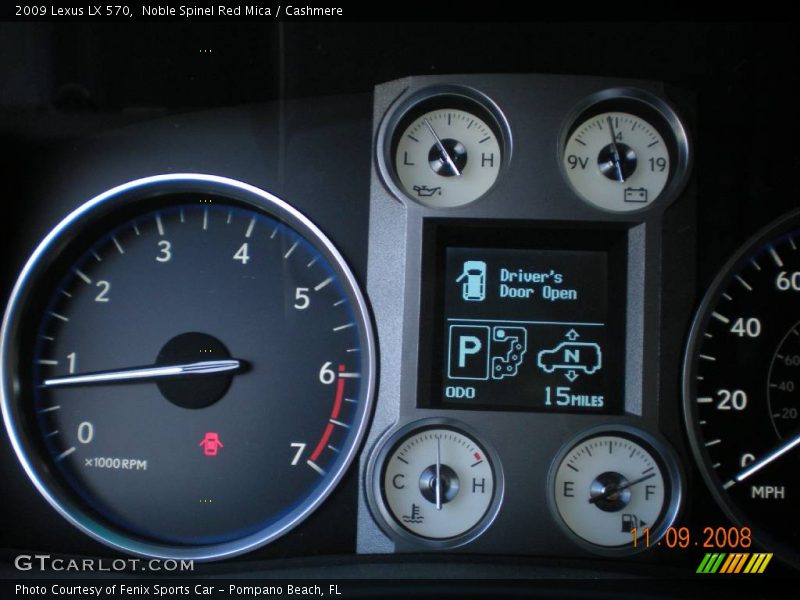 Noble Spinel Red Mica / Cashmere 2009 Lexus LX 570