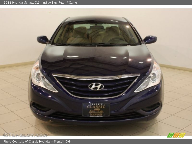 Indigo Blue Pearl / Camel 2011 Hyundai Sonata GLS