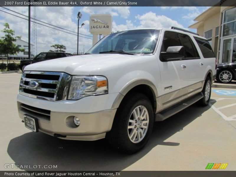 Oxford White / Camel/Grey Stone 2007 Ford Expedition EL Eddie Bauer 4x4
