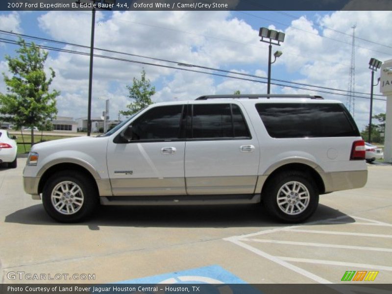 Oxford White / Camel/Grey Stone 2007 Ford Expedition EL Eddie Bauer 4x4