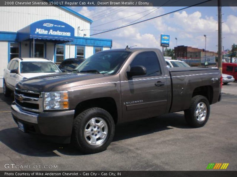 Desert Brown Metallic / Ebony 2008 Chevrolet Silverado 1500 LT Regular Cab 4x4